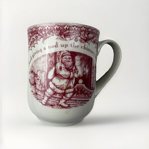 Vintage Johnson Brothers Twas the Night Santa Claus Christmas Mug